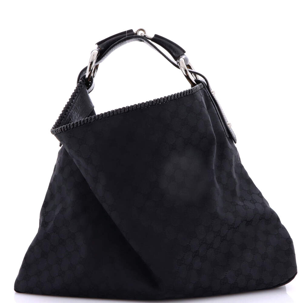 Gucci Horsebit Hobo Gg Canvas Large #264143G12B - Picture 1 of 8